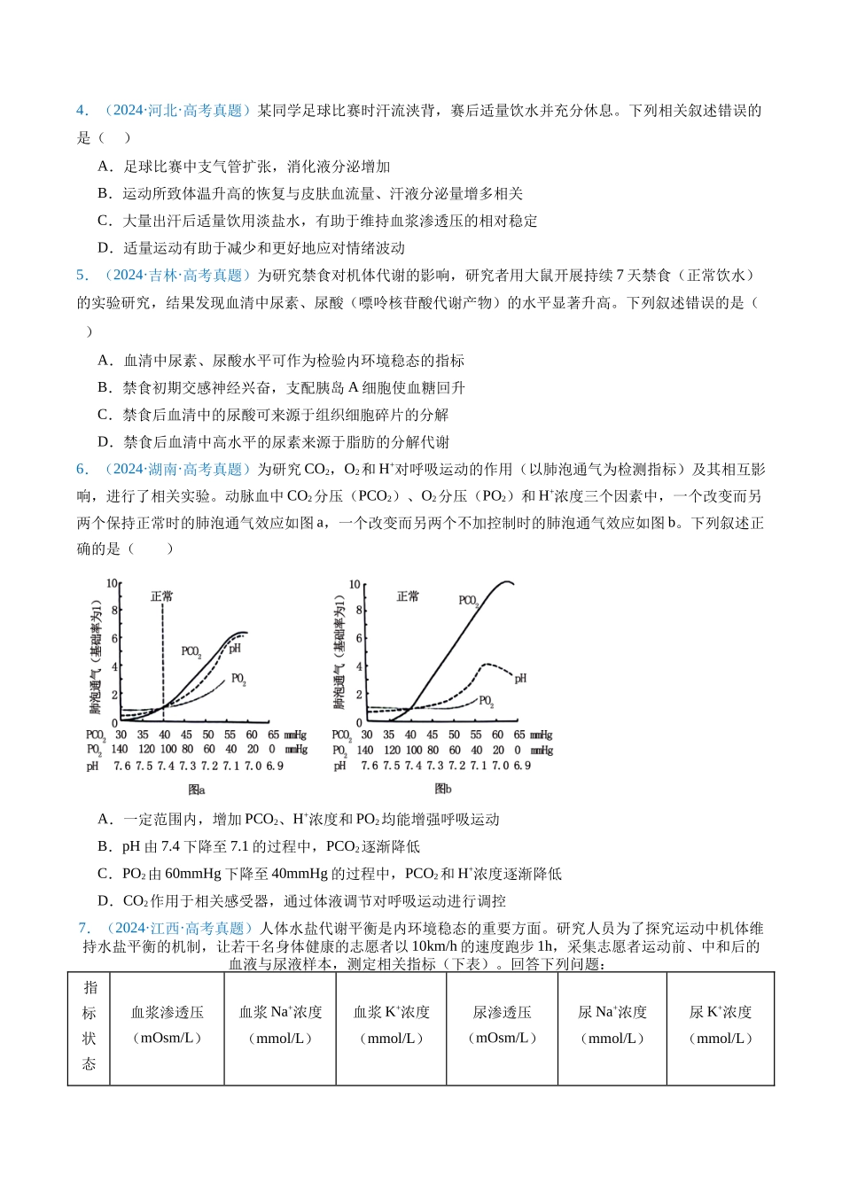专题13 内环境及其稳态(原卷版).docx_第2页