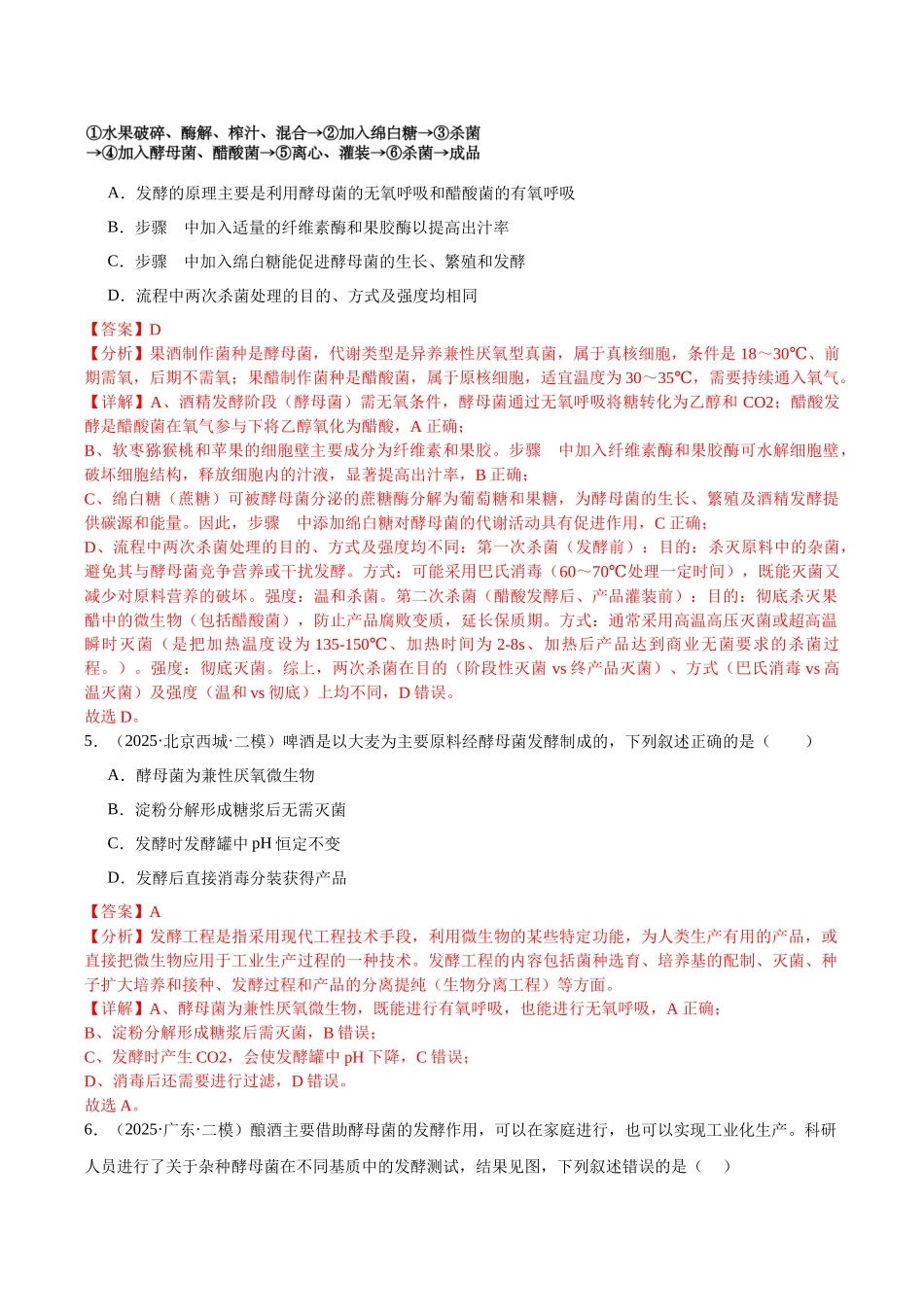 专题14 发酵工程（教师版）.docx_第3页