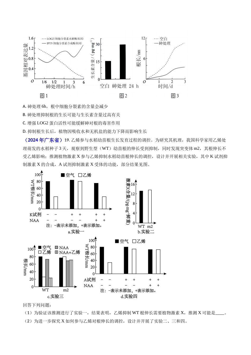 专题14 植物激素调节(原卷版）.docx_第2页