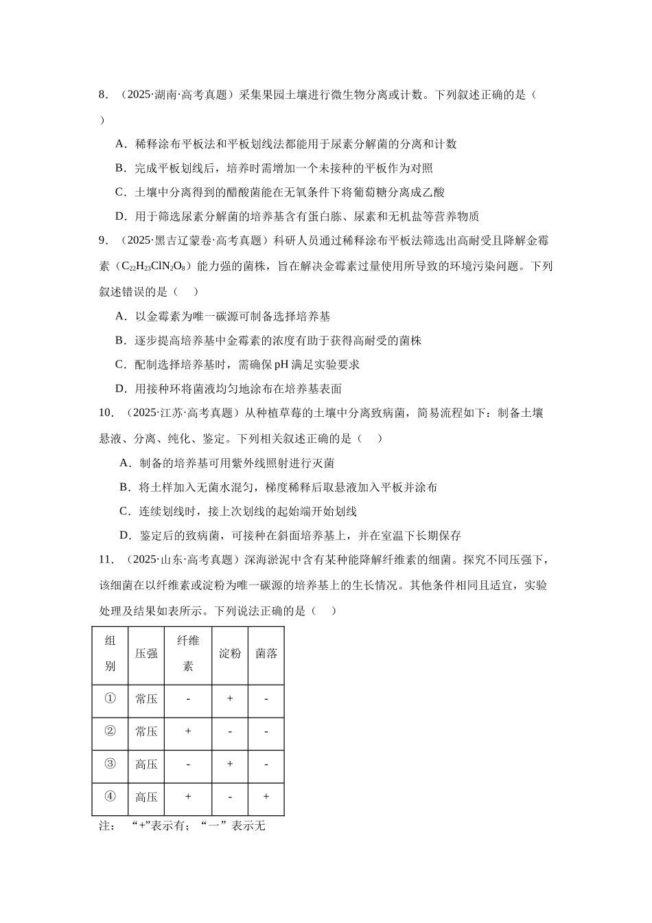 专题15  发酵工程（原卷版）.docx_第3页