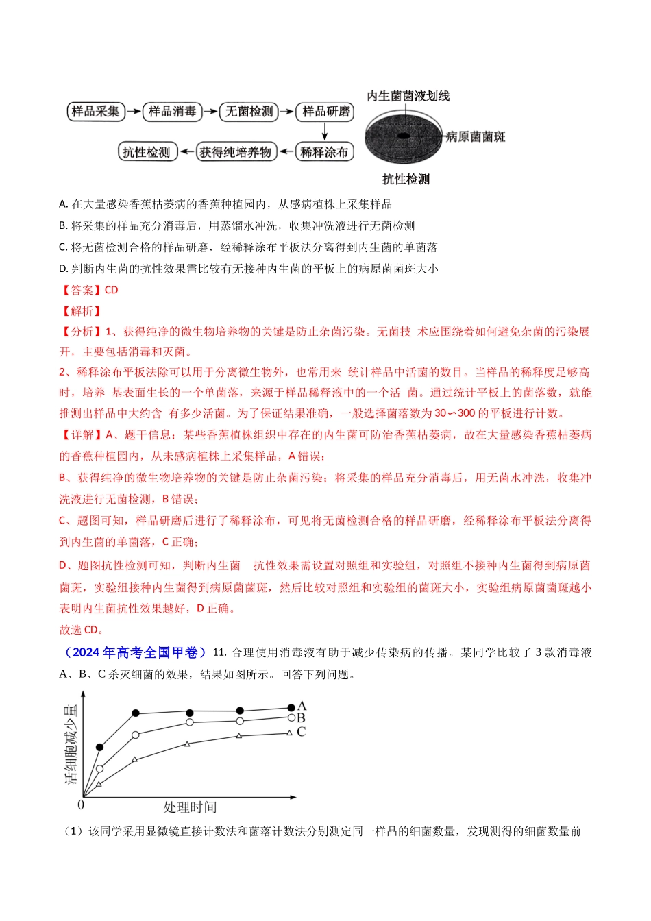 专题17 发酵工程（教师版）.docx_第3页