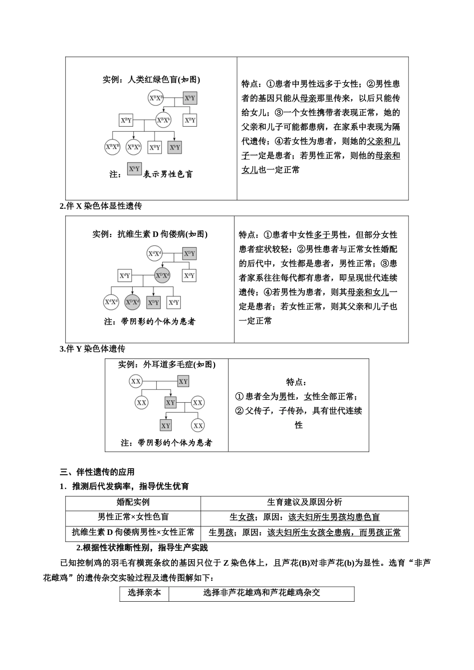 专题18 伴性遗传和人类遗传病（原卷版) .docx_第2页