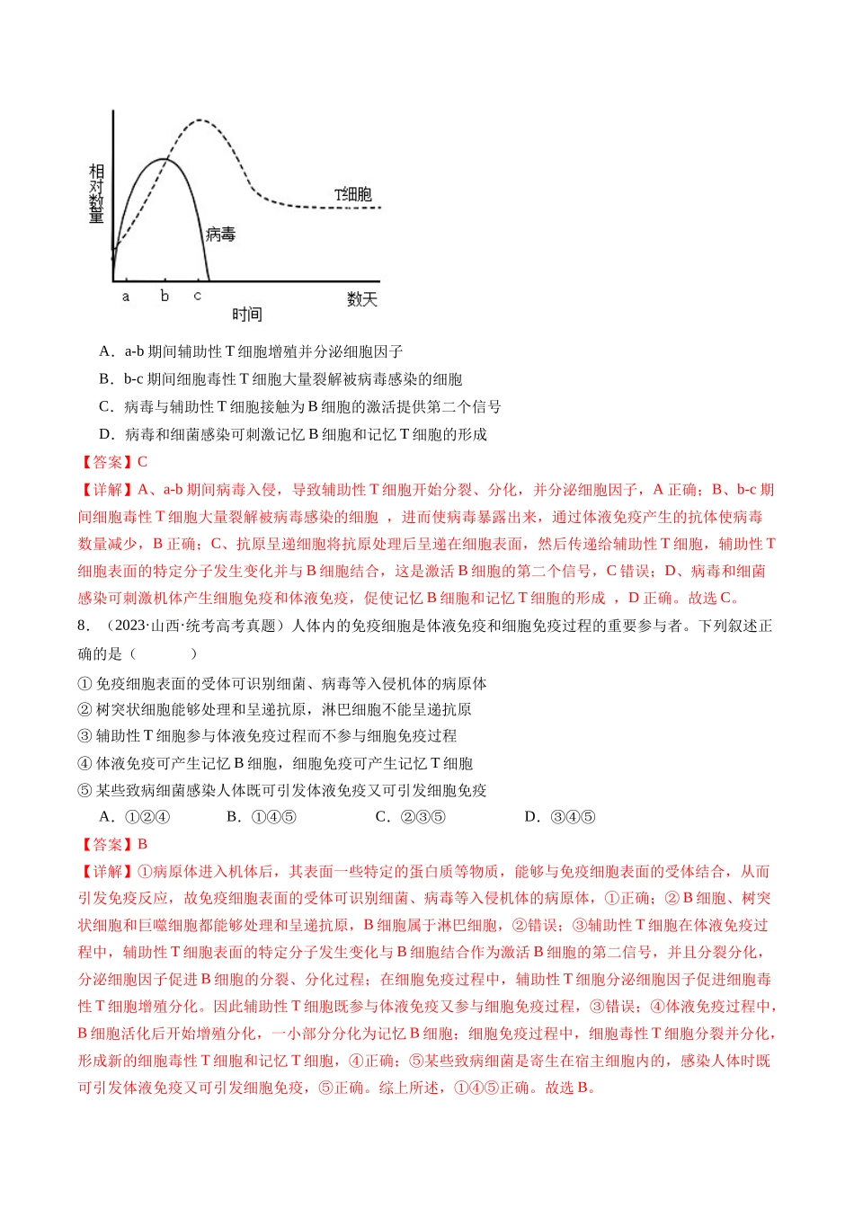 专题19 免疫调节(解析版).docx_第3页