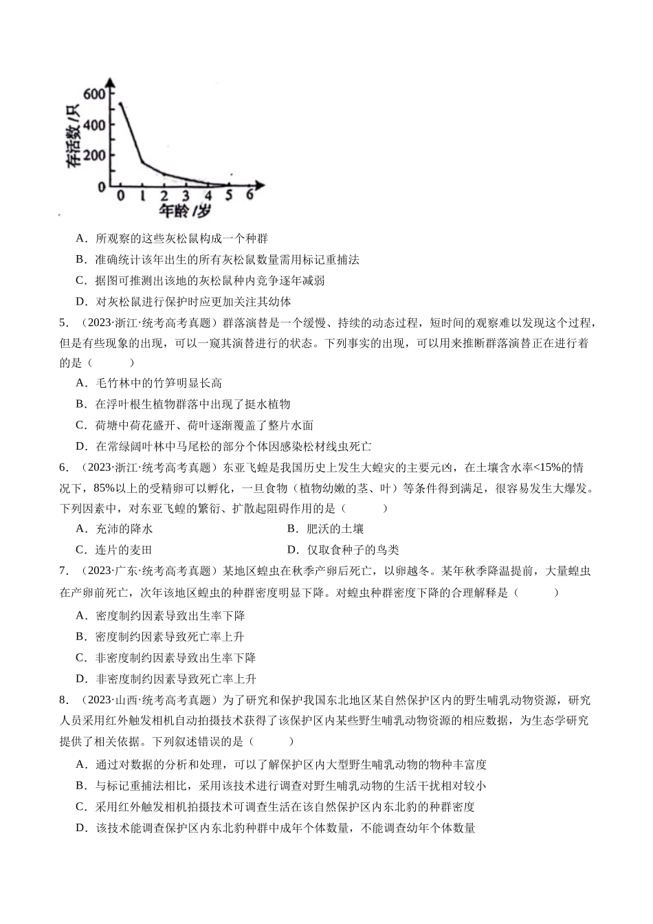 专题21 种群、群落(原卷版).docx_第2页