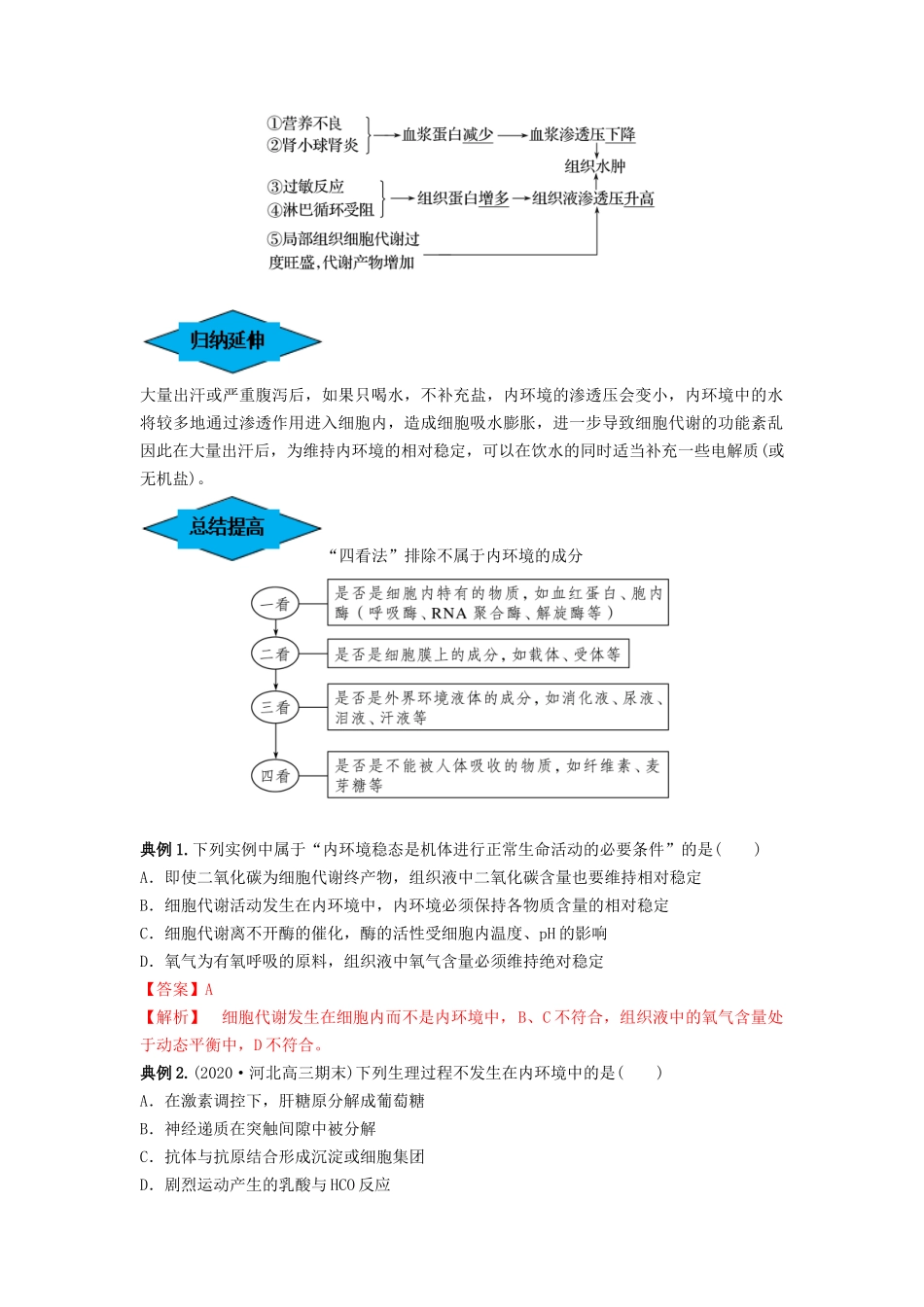 专题23 人体的内环境与稳态（串讲）（解析版）.docx_第3页