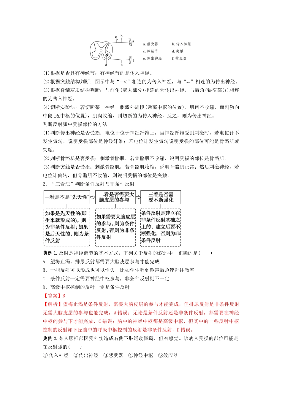 专题24 神经调节(串讲)(解析版).docx_第3页