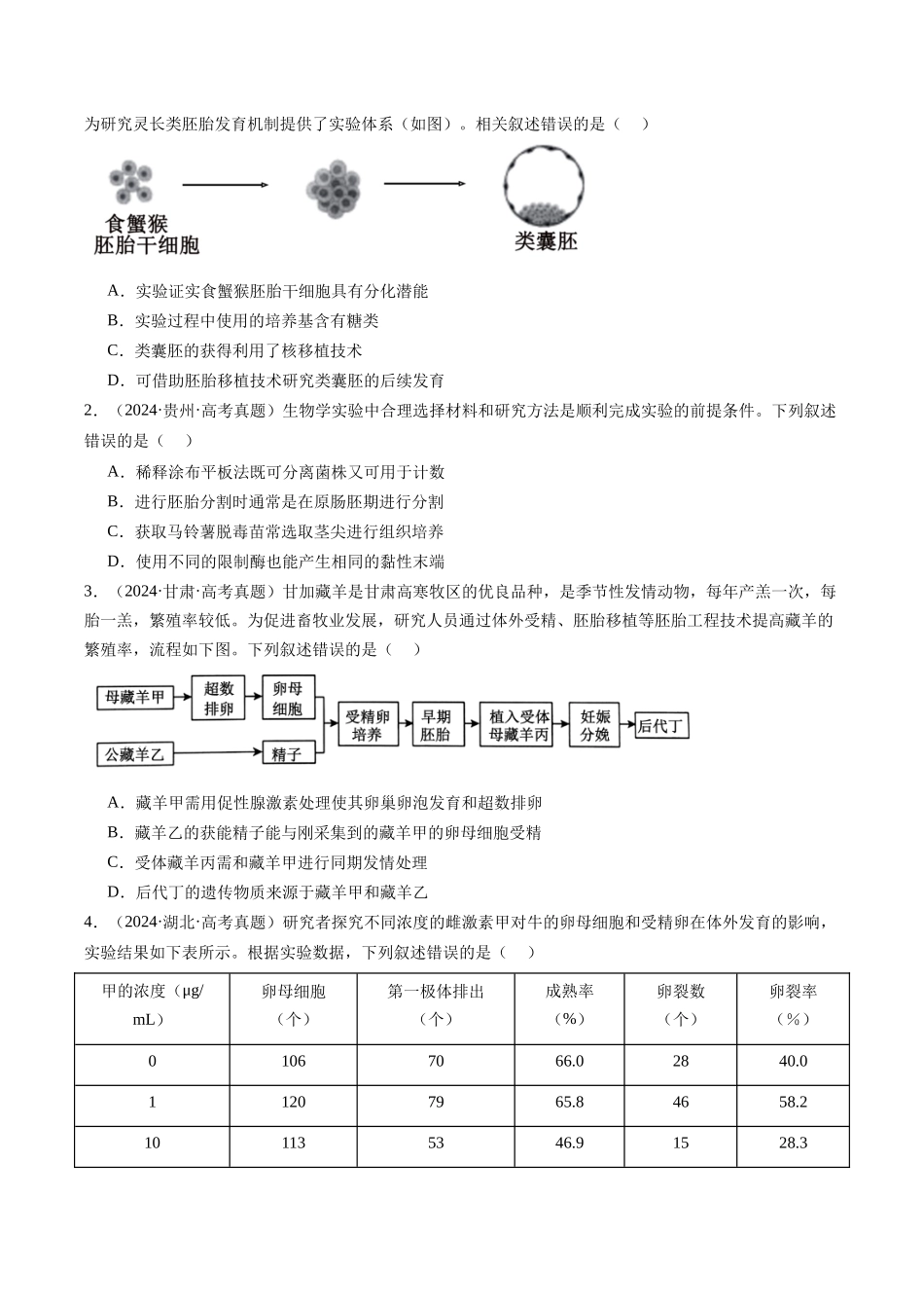 专题25 基因工程-(全国通用) (原卷版).docx_第2页