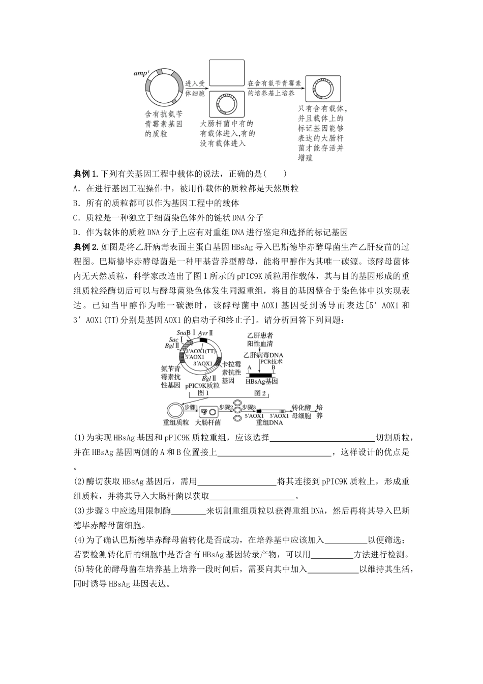 专题32 基因工程(串讲)(原卷版).docx_第3页