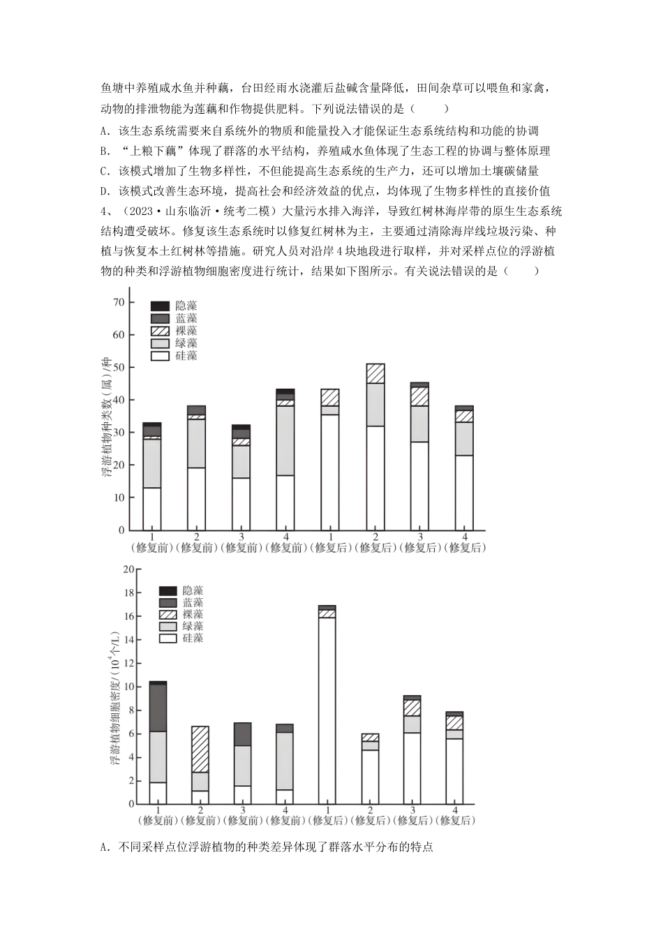 专题34 生态工程(精练)(原卷版).docx_第2页