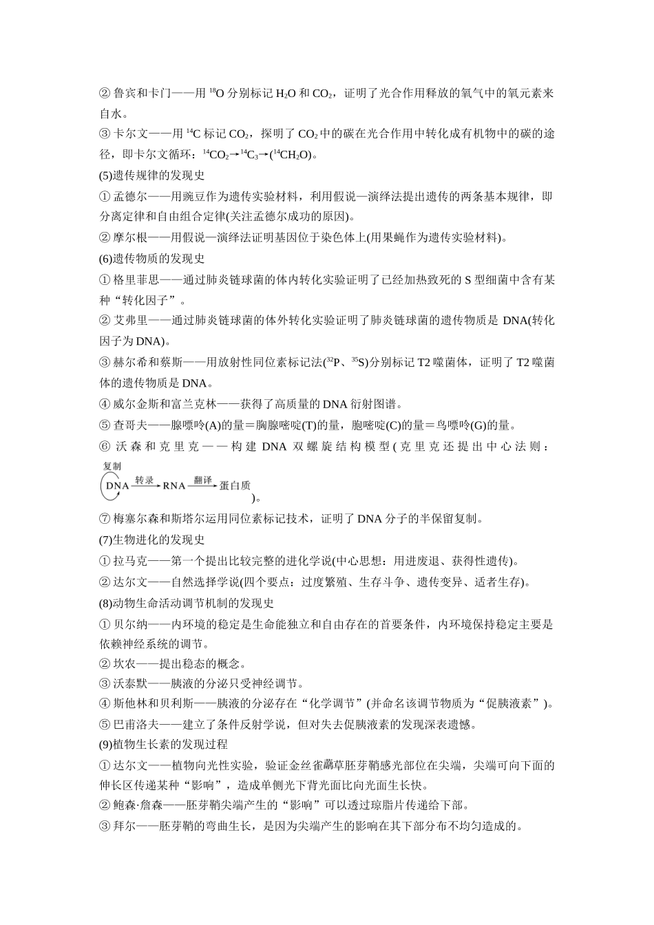 专题二 生物科学史及科学方法(解析版).docx_第2页