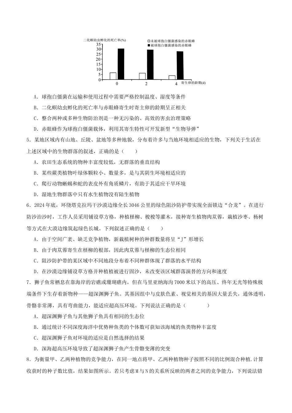 专题七 生物与环境(学生版).docx_第2页