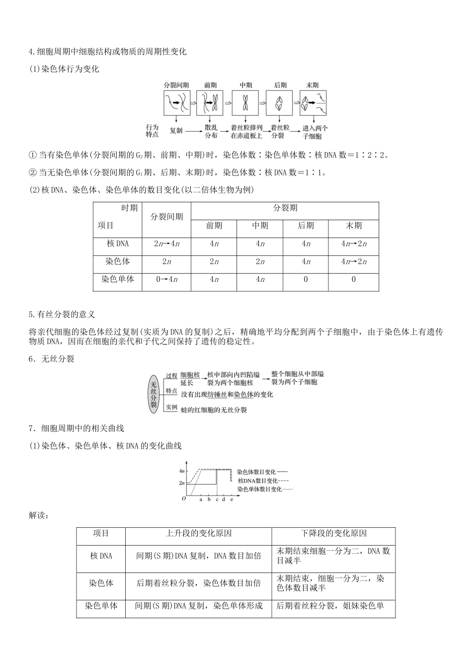 专题三 细胞的增殖、分化、衰老和死亡(原卷版).docx_第3页