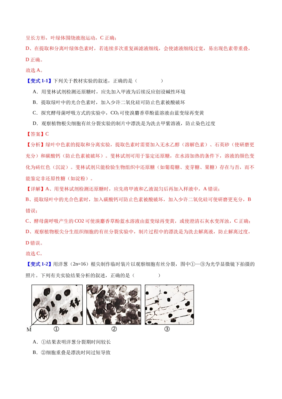 专题十 实验与探究(教师版)-23页.docx_第2页