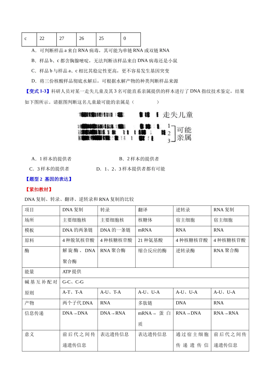 专题五 基因的本质与表达(学生版)-11页.docx_第3页