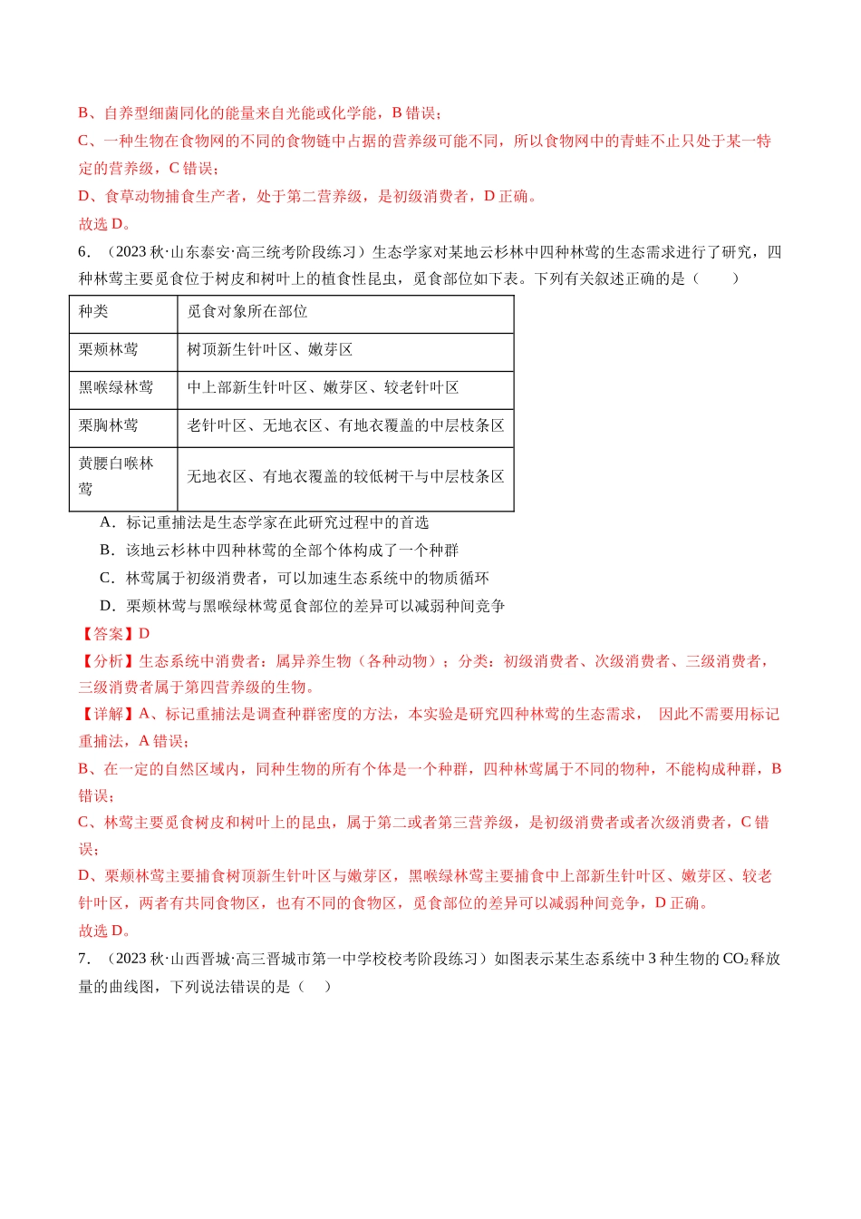 第35讲 生态系统的结构（练习）（解析版）.docx_第3页
