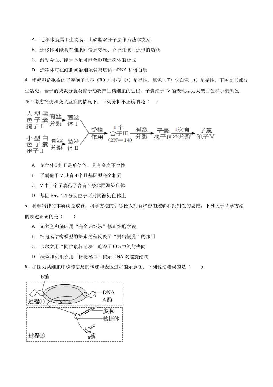 高考冲刺模拟试卷（一）（解析版）.docx_第2页