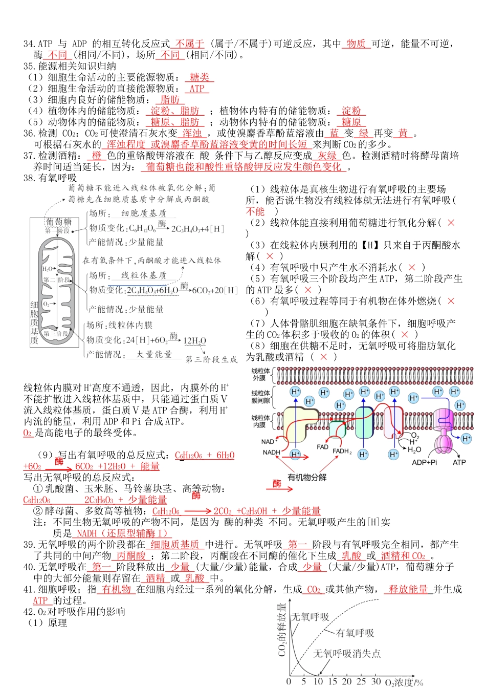 核心考点 DAY 02-细胞代谢(跨膜运输、光合与呼吸)(答案版).docx_第3页