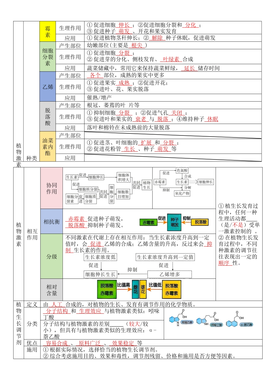 核心考点 DAY 05 人体生命活动的调节(答案版).docx_第3页
