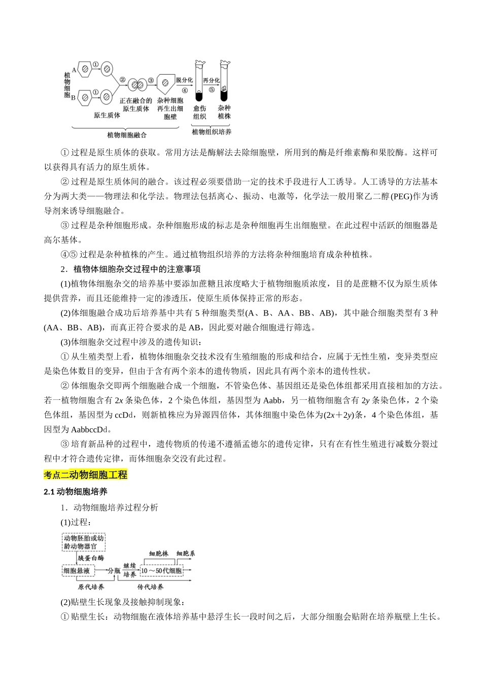 考点12 细胞工程与胚胎工程(解析版).docx_第2页