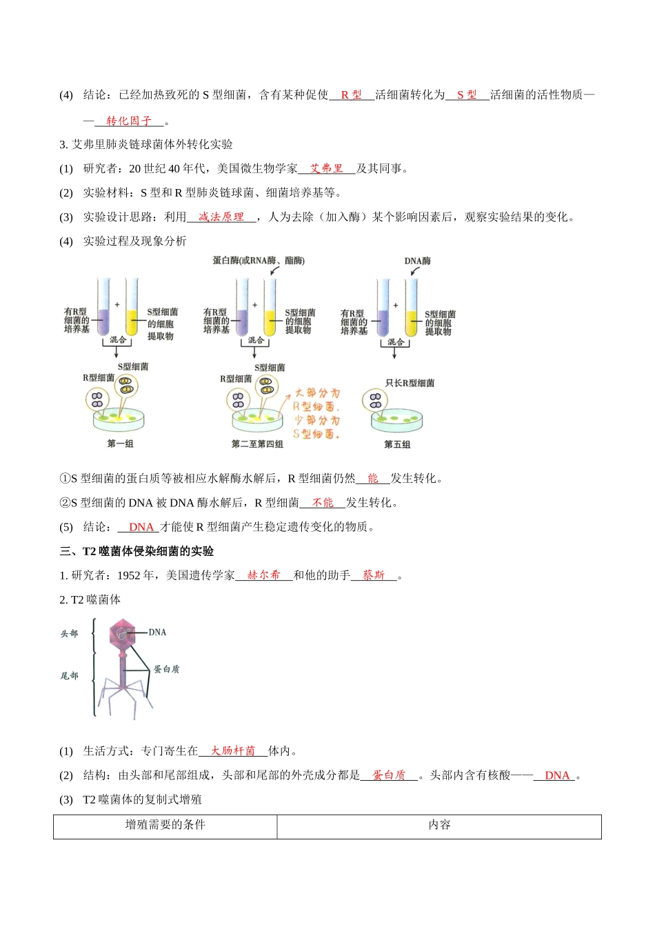 考点21 DNA是主要的遗传物质(讲义)(解析版).docx_第2页