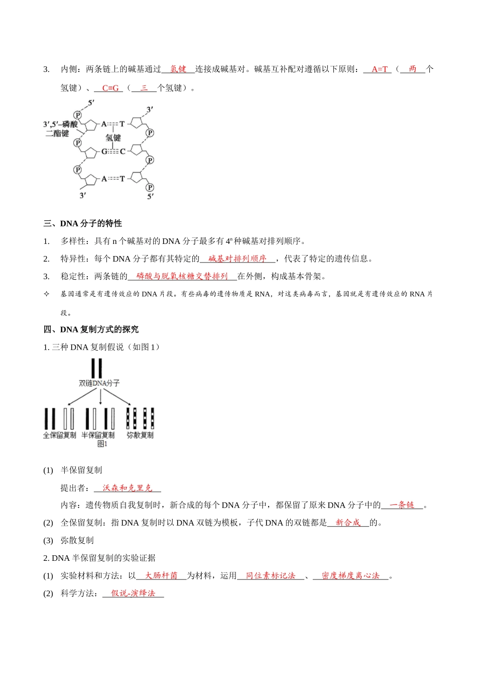 考点22 DNA的结构与复制(讲义)(解析版).docx_第2页
