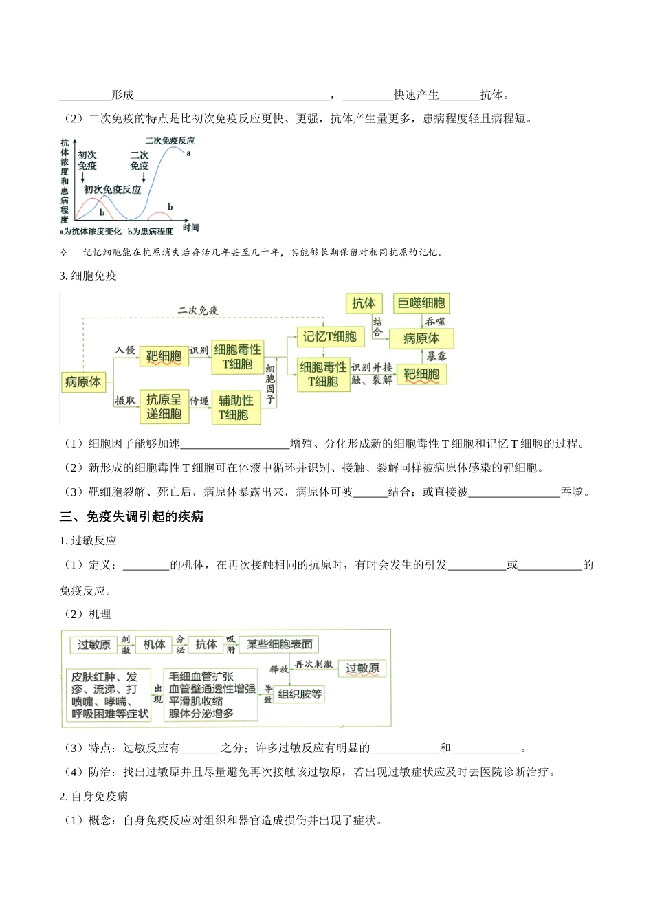考点32 免疫调节(讲义)(原卷版).docx_第3页