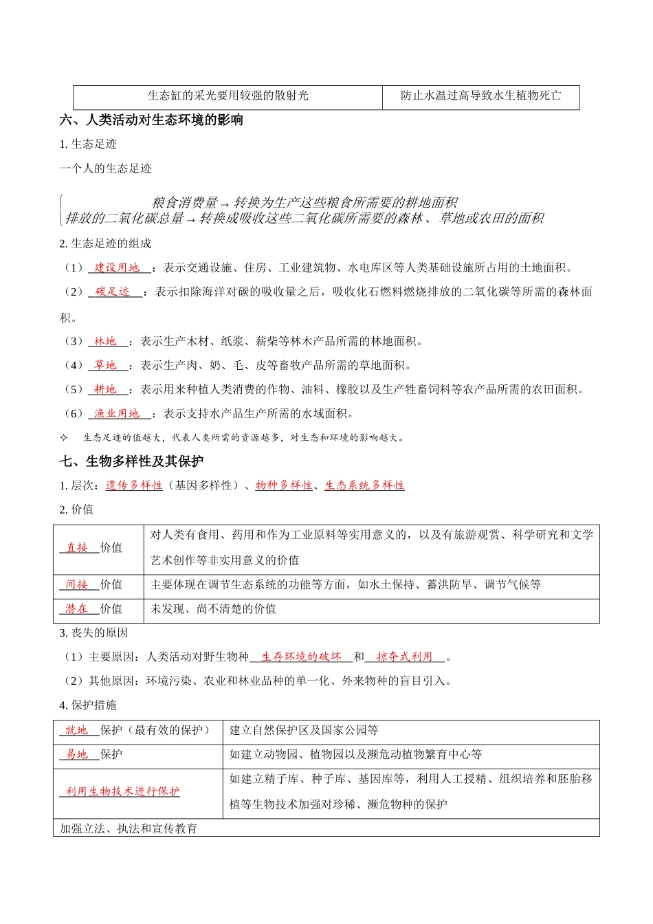 考点41&考点42 生态系统的稳定性和生态环境保护及生态工程（讲义）（解析版）.docx_第3页