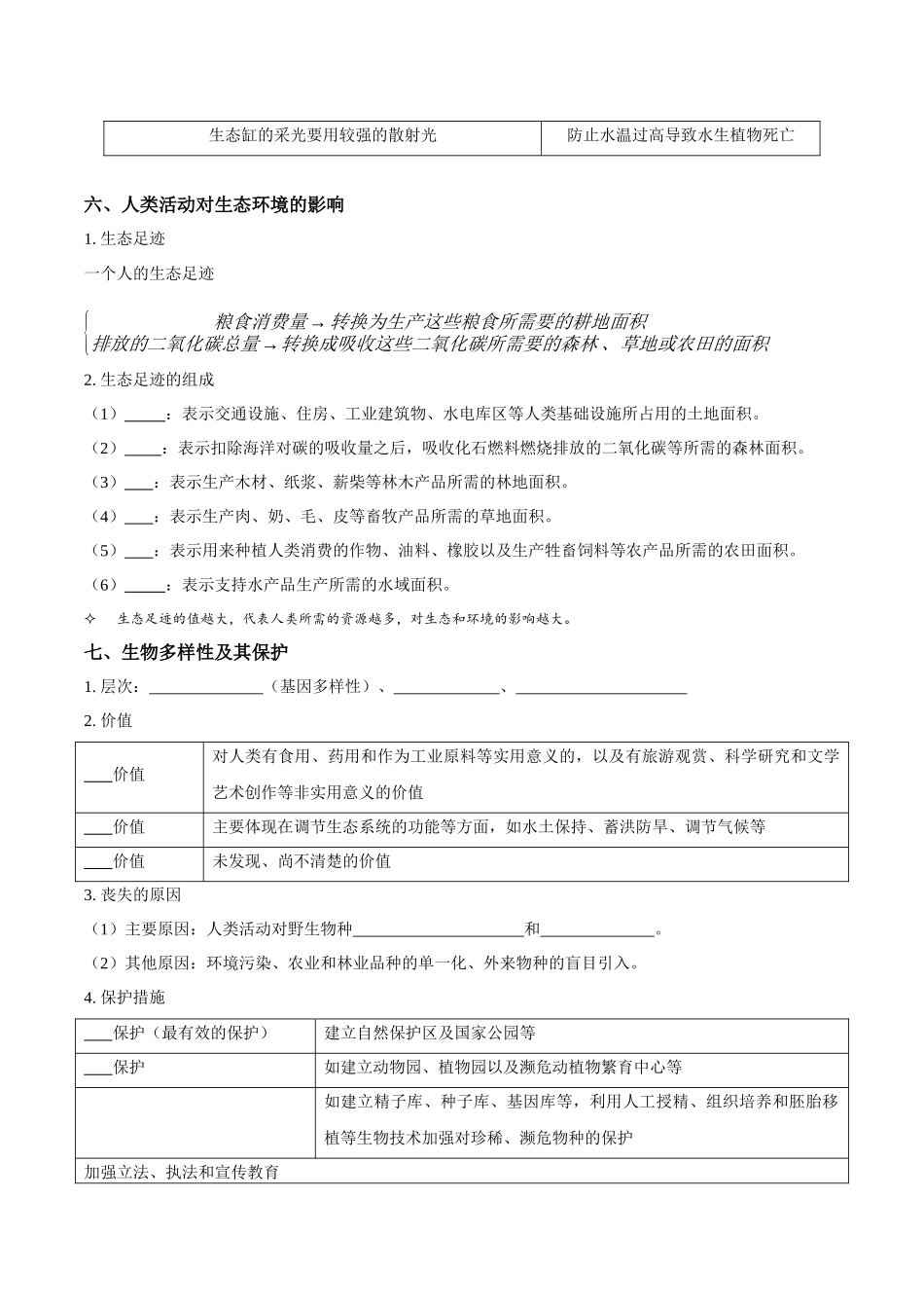 考点41&考点42 生态系统的稳定性和生态环境保护及生态工程(讲义)(原卷版).docx_第3页