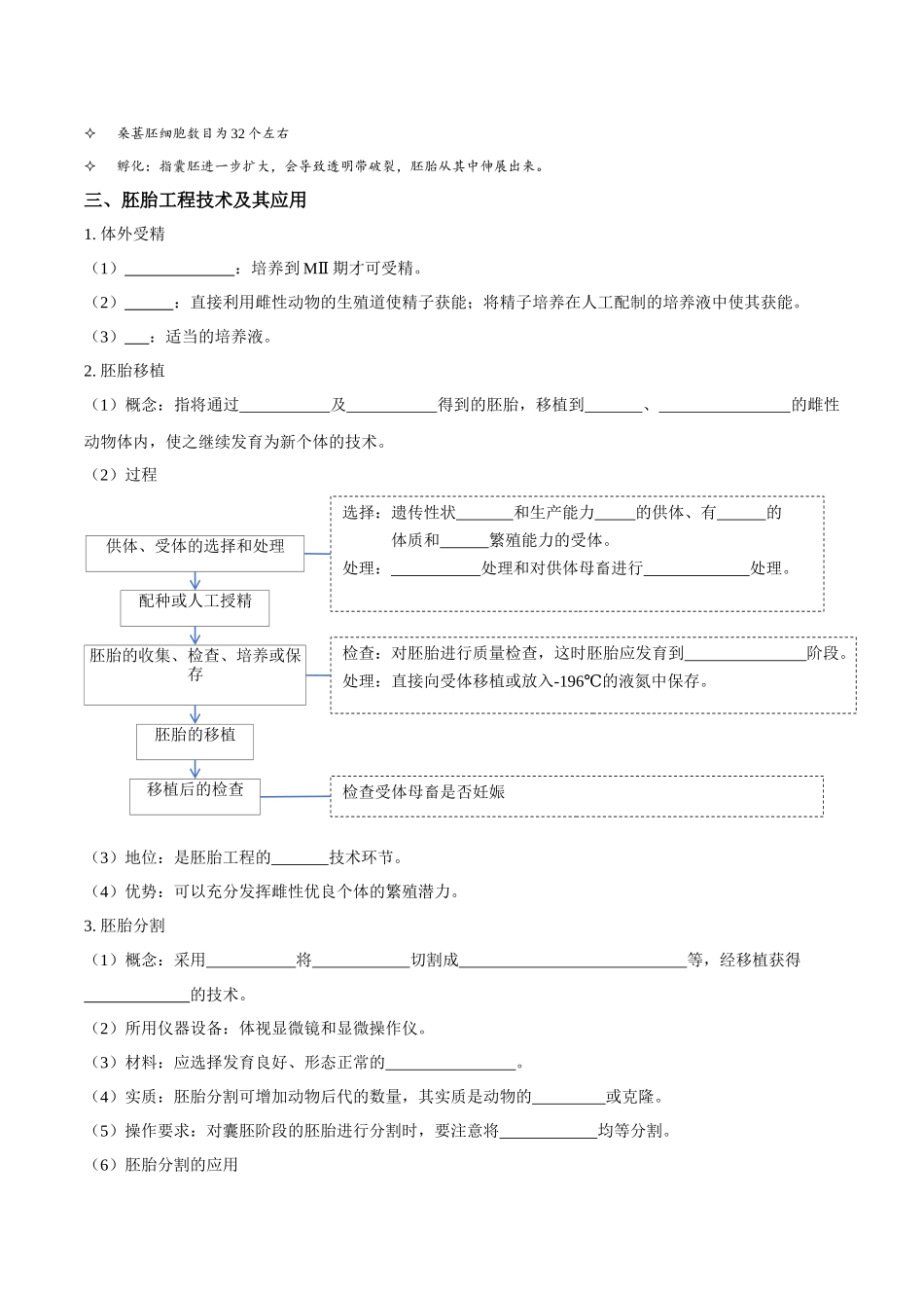 考点48 胚胎工程(讲义)(原卷版).docx_第2页