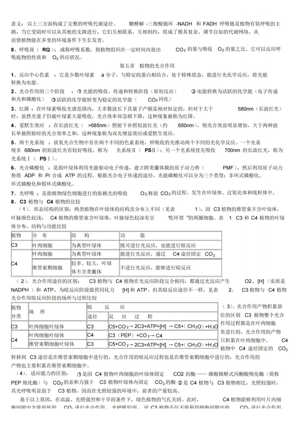 植物生理学(王忠)复习笔记.pdf_第3页