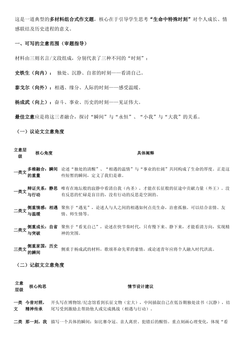2026年5月高三下学期壮行考试语文评分标准.doc_第2页