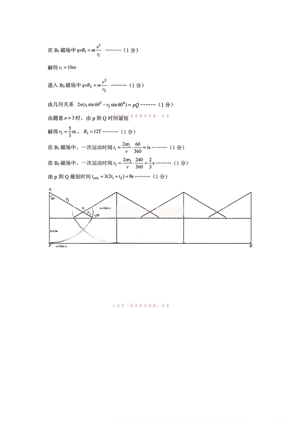 2026年5月普通高中高三年级模拟考试物理答案.pdf_第3页