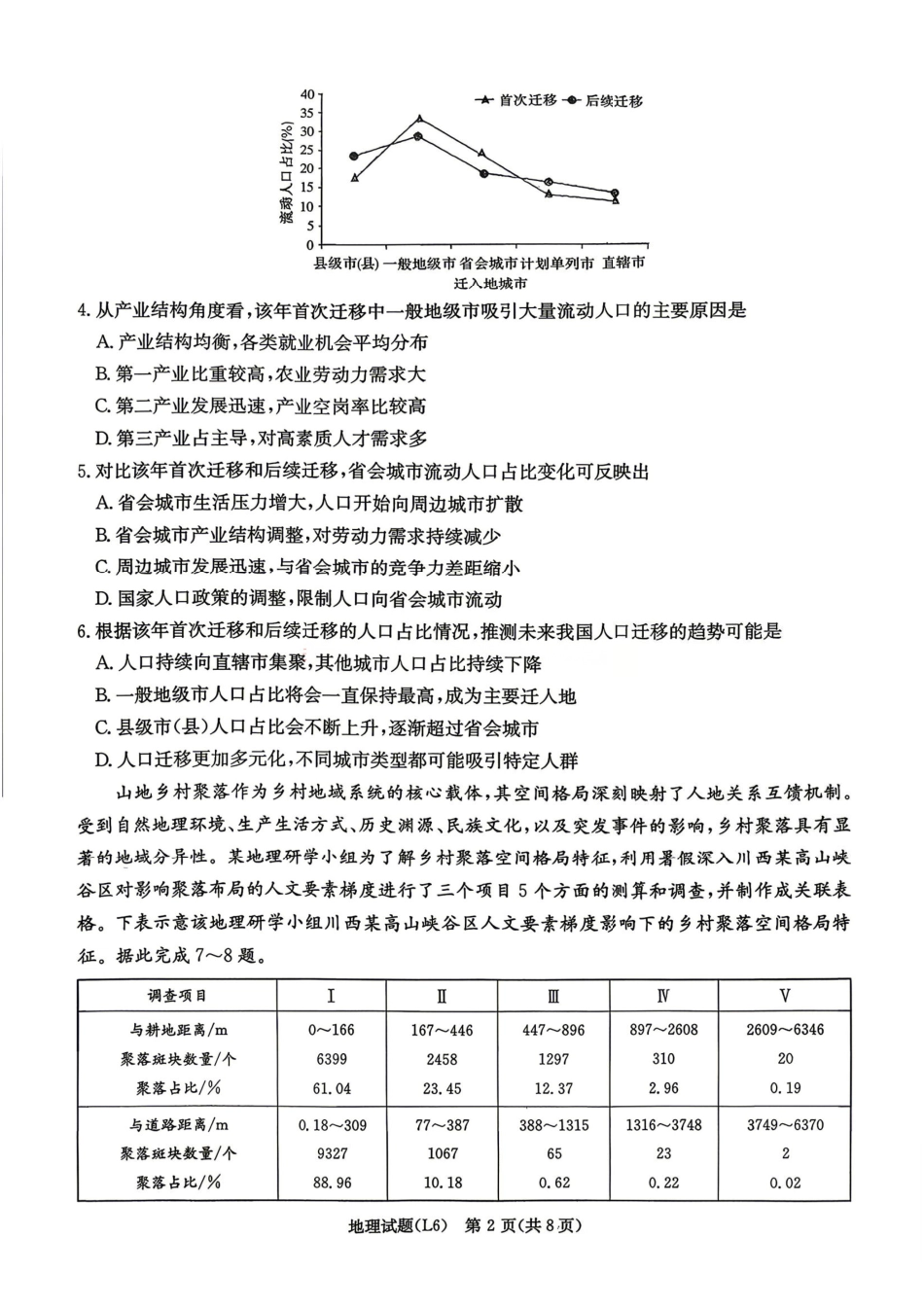 地理试题湖南炎德英才大联考2026届高三年级5月21日考前模拟考试()(5.21-5.22).pdf_第2页