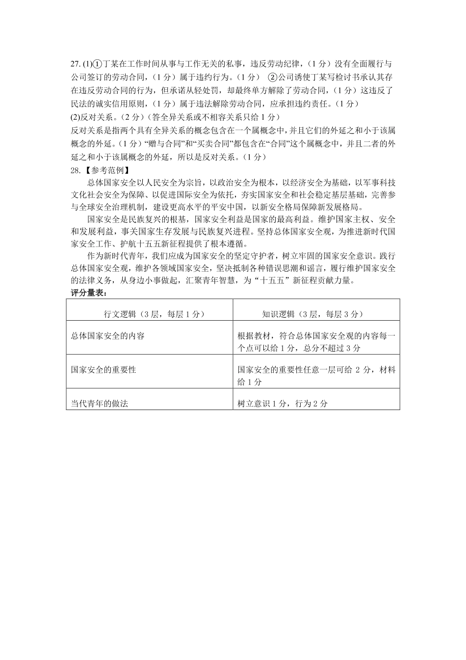 政治浙江金华2025学年第二学期金华市卓越联盟5月高二年级阶段性联考(5.20-5.21)(1).pdf_第2页