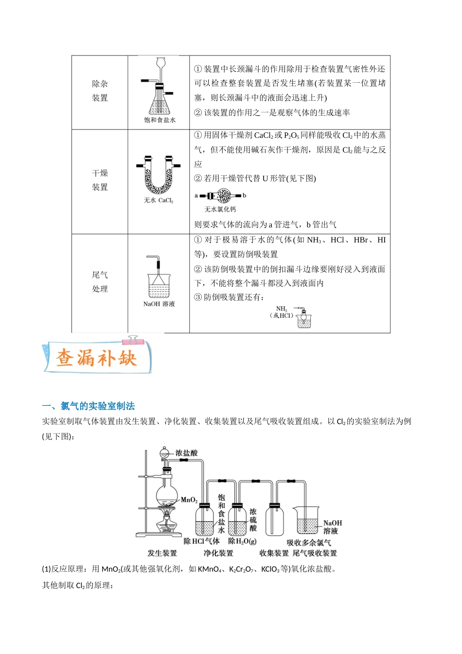 【升级版】微专题18  氯及其化合物的制备与性质探究（原卷版）.docx_第3页