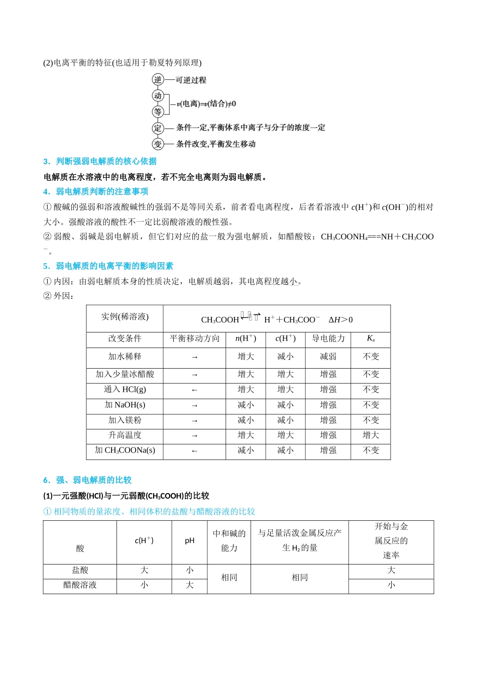 【升级版】微专题38强弱电解质的判断与比较（原卷版）(全国版) .docx_第3页