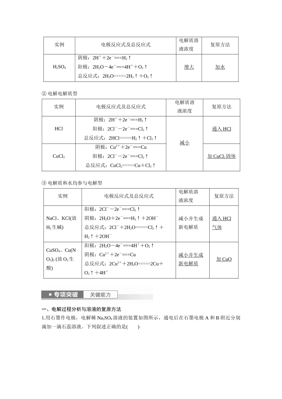 2024年高考化学一轮复习(新高考版) 第7章 第42讲 电解池 金属的腐蚀与防护.docx_第2页
