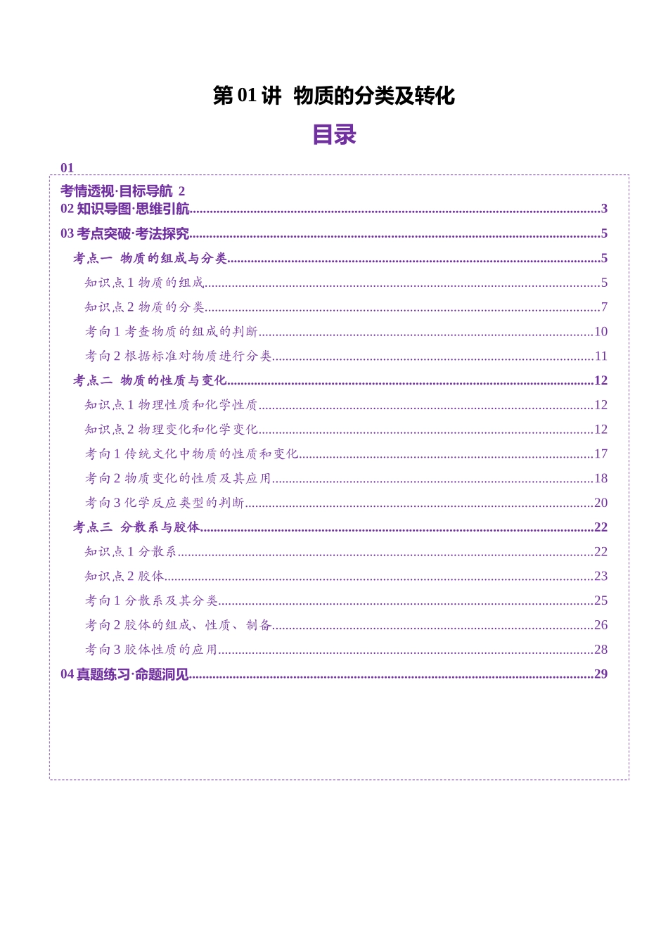第01讲 物质的分类及转化（讲义）（教师版）.docx_第1页