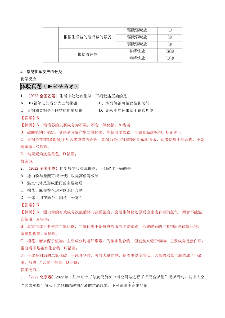 第01讲 物质的组成、性质和分类 化学与STSE（讲义通关）（解析版）.docx_第3页