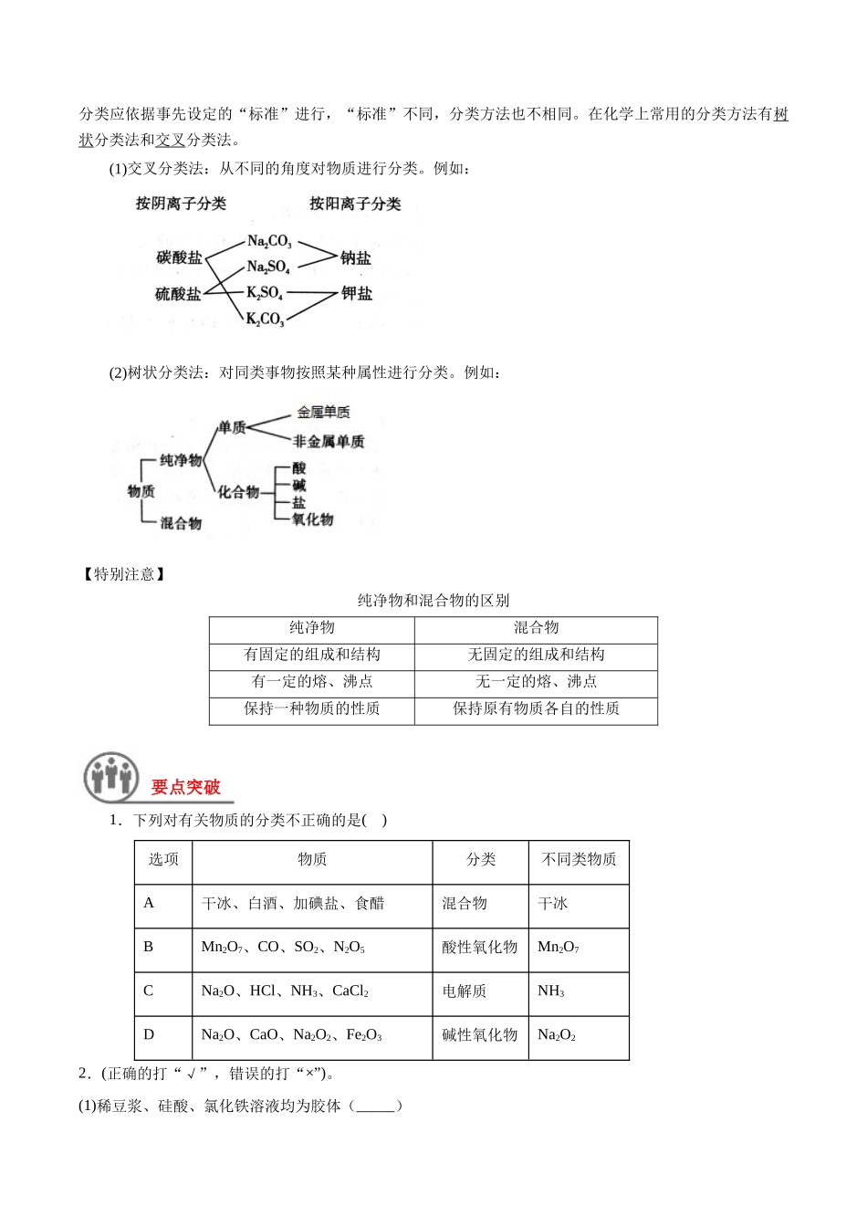 第1讲 物质的组成、性质和转化（讲义）-（原卷版）.docx_第2页