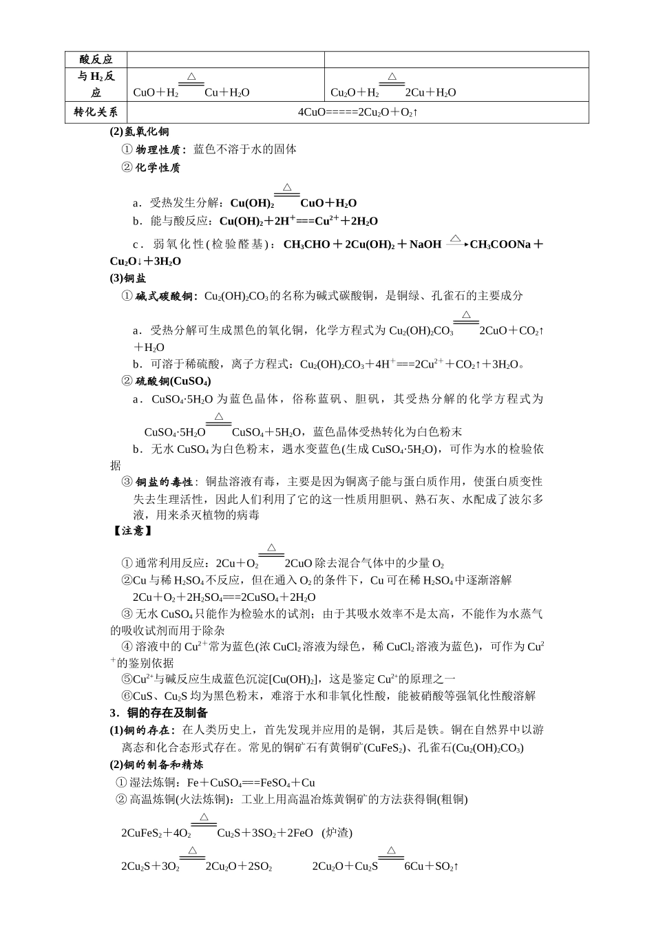 第10讲 铜及其重要化合物-（教师版）.docx_第2页
