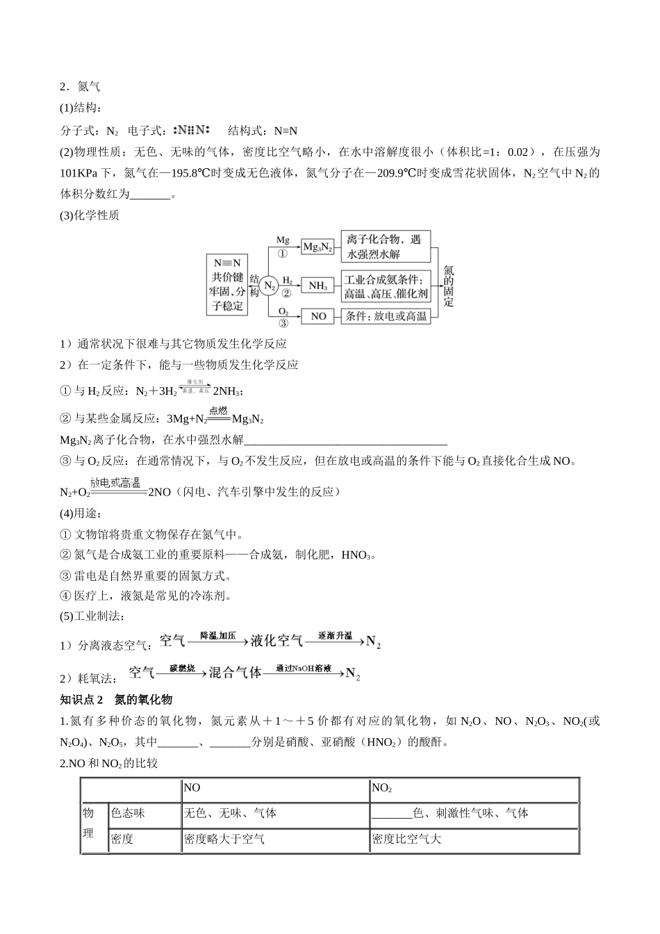 第14讲 氮及其化合物（讲义）（原卷版）.docx_第3页