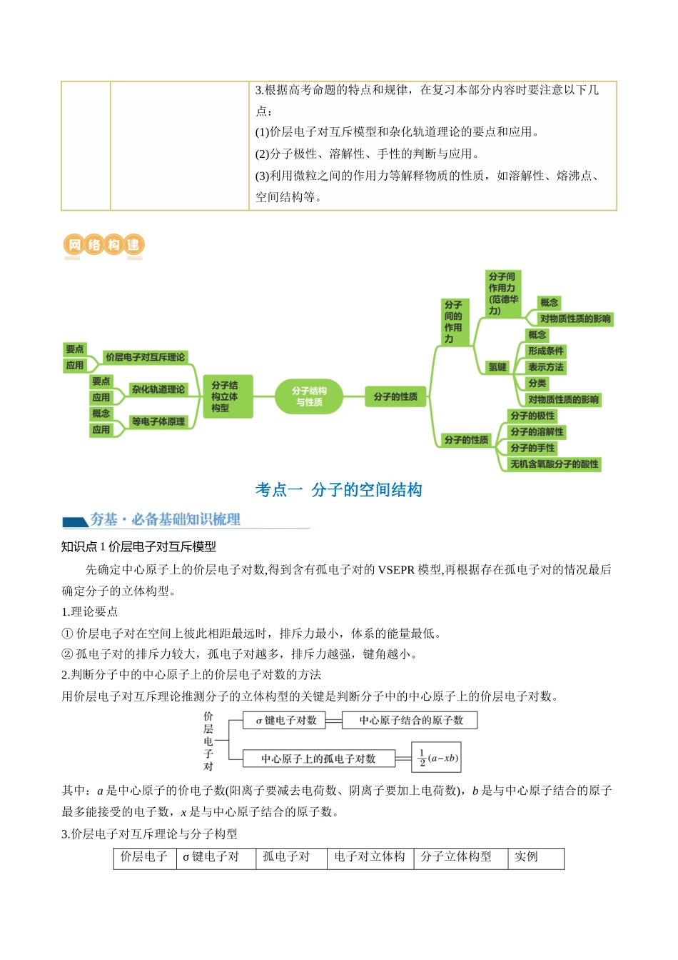 第19讲 分子结构与性质（讲义）（解析版）.docx_第2页