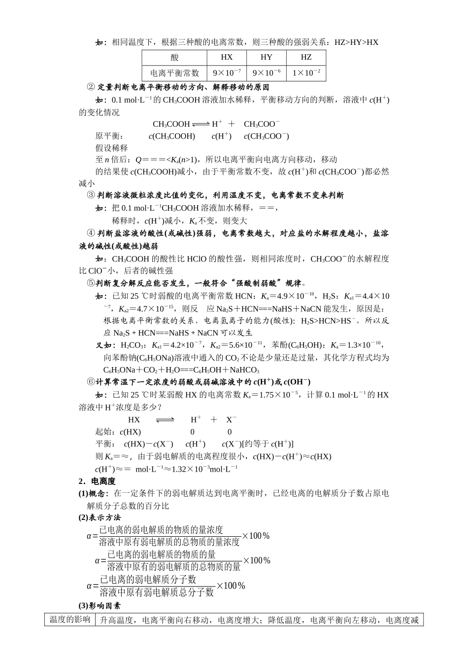 第19讲 弱电解质的电离平衡-（教师版）.docx_第3页