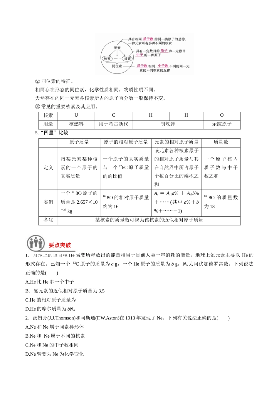 第19讲 原子结构 核外电子排布原理（讲义）-（原卷版）.docx_第2页