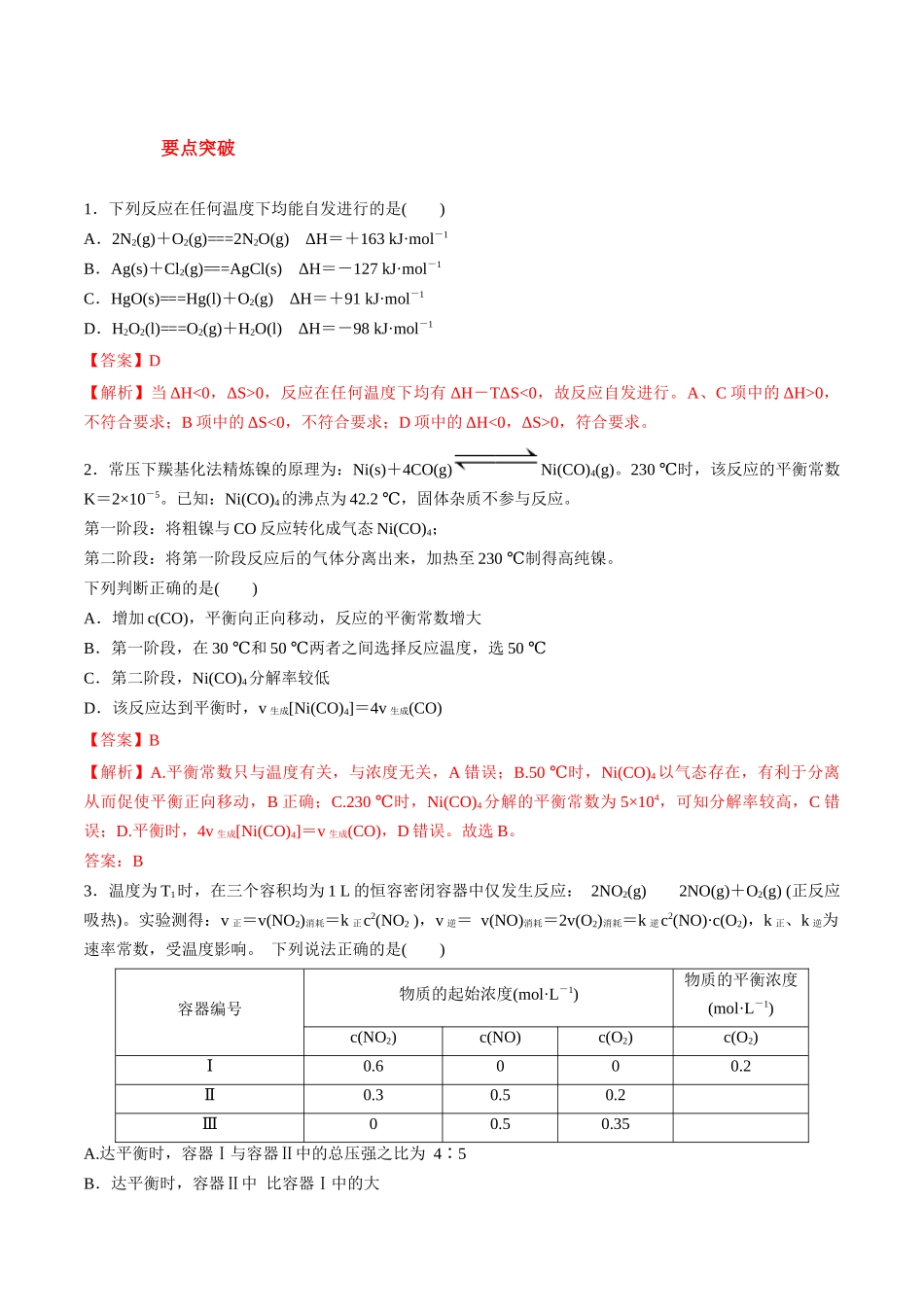 第31讲 化学反应的方向 化学反应的调控（讲义）-（解析版）.docx_第2页