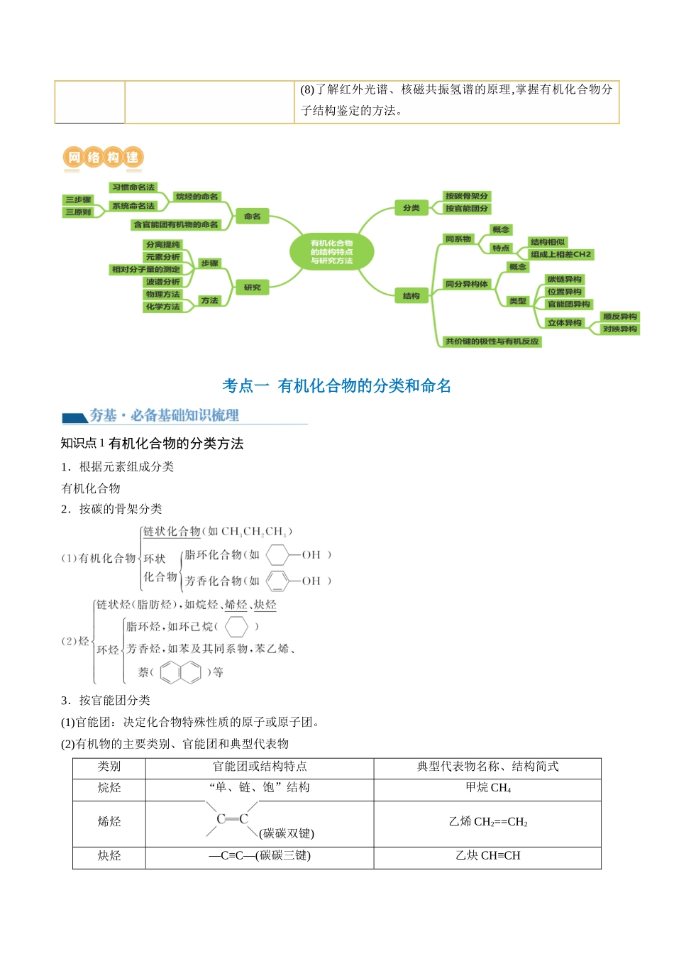 第36讲 有机化合物的结构特点与研究方法（讲义）（原卷版） .docx_第3页