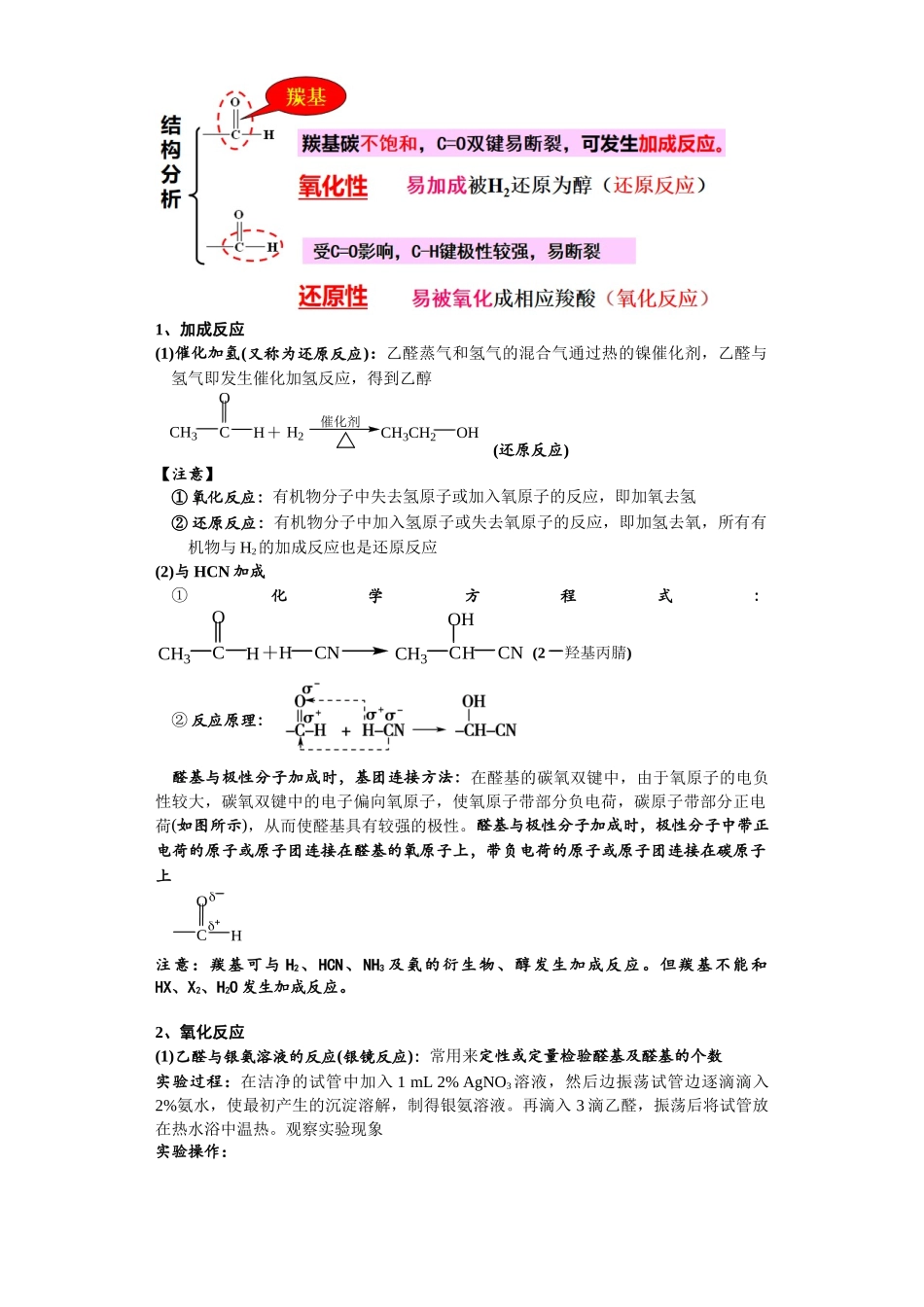 第40讲  醛和酮各项考点-（教师版）.docx_第2页