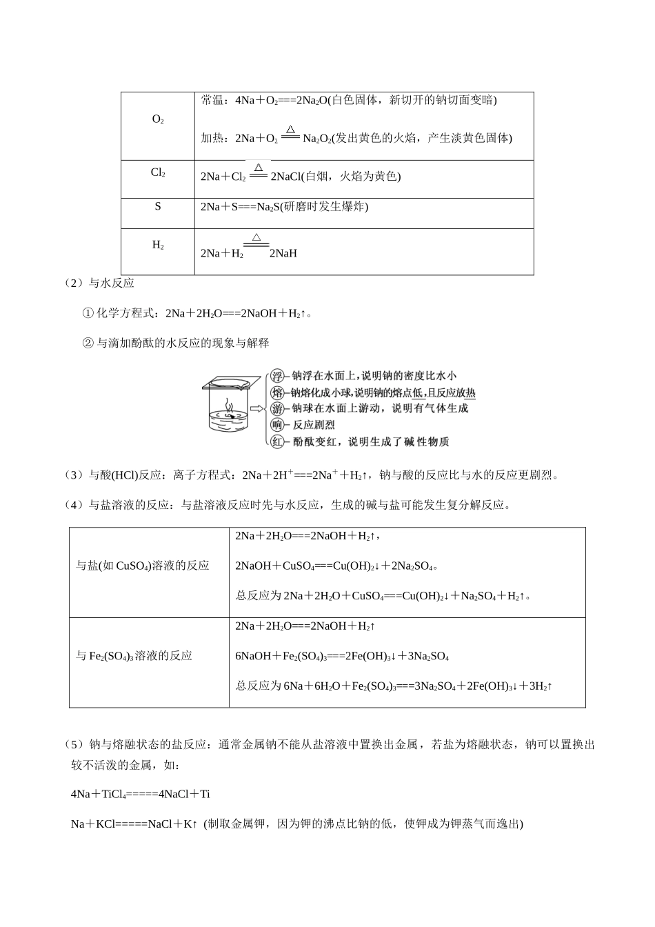 考点14 钠及其化合物（教师版）（新教材新高考）.docx_第2页