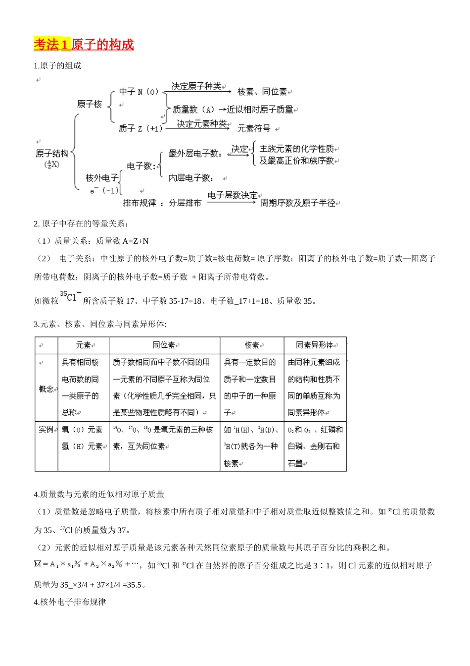 考点17 原子结构和核外电子排布(核心考点精讲精练)-备战2024年高考化学一轮复习考点帮(新高考专用)(学生版).docx_第2页